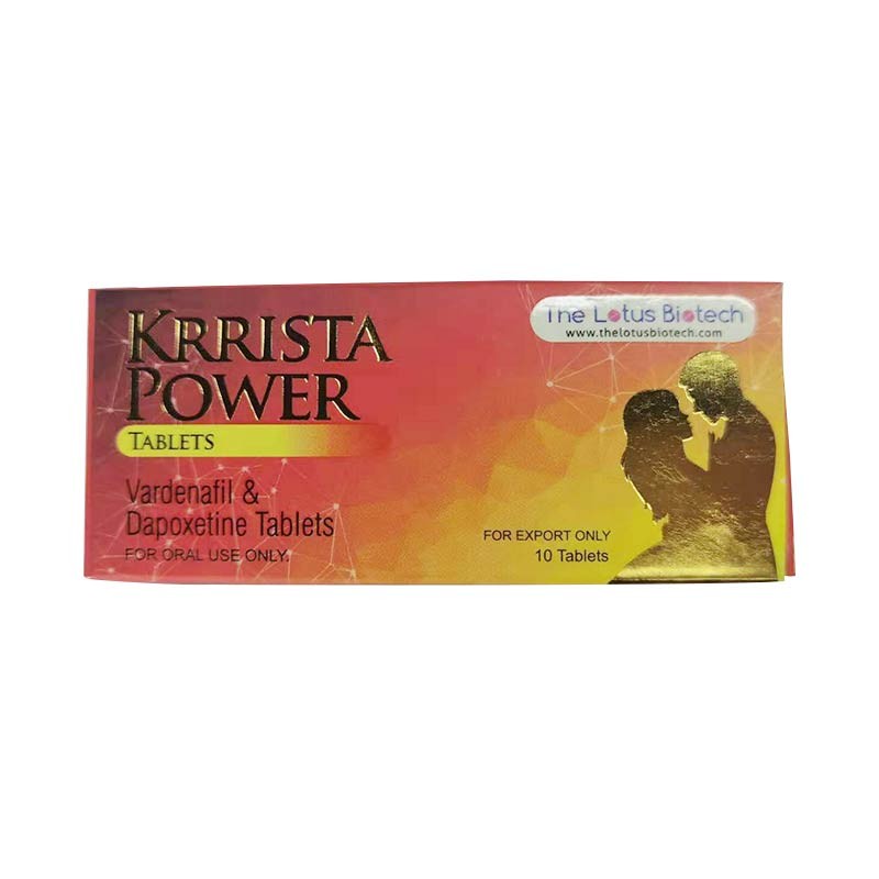 krristapower凱瑞斯坦超級艾力達雙效伐地那非40mg達泊西丁60mg10片盒