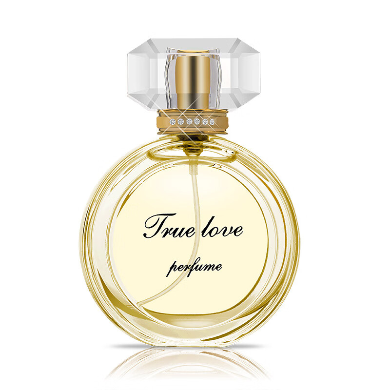 h世丽雅金粉流沙鎏金女士真爱香水淡香花果香调网红批发 橘色(无流沙)