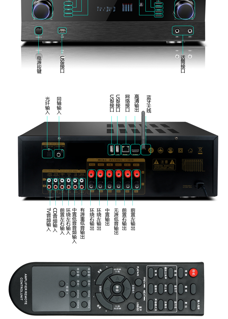 新科5610功放参数图片