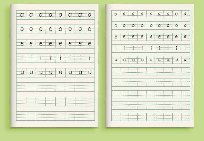 田字格本生字本二年级全国标准儿童练字幼儿园写字本子统一作业本英语