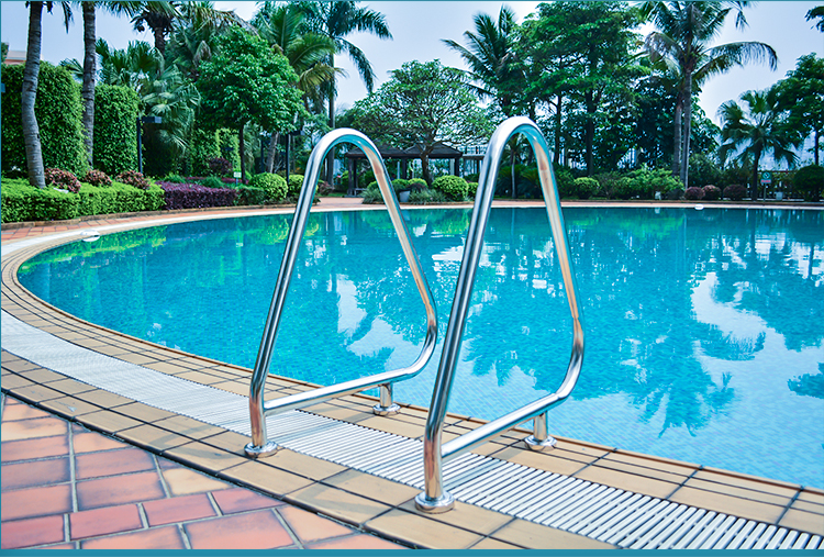 游泳池扶梯 下水梯踏板 304不锈钢防滑爬梯 泳池扶手加厚水下梯子 sl