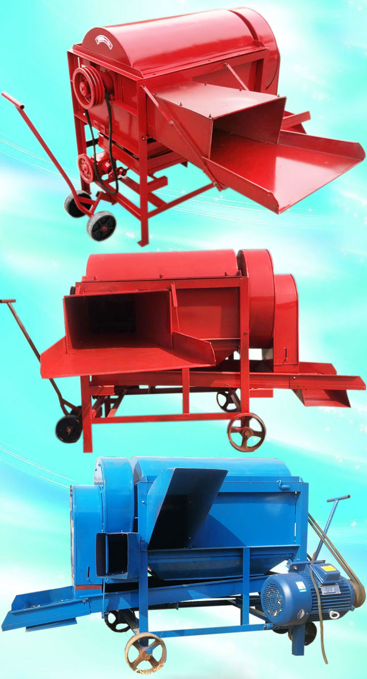 全喂入大豆专用脱粒机90型黄豆打粒机全自动电机动力剥壳机 90型脱粒