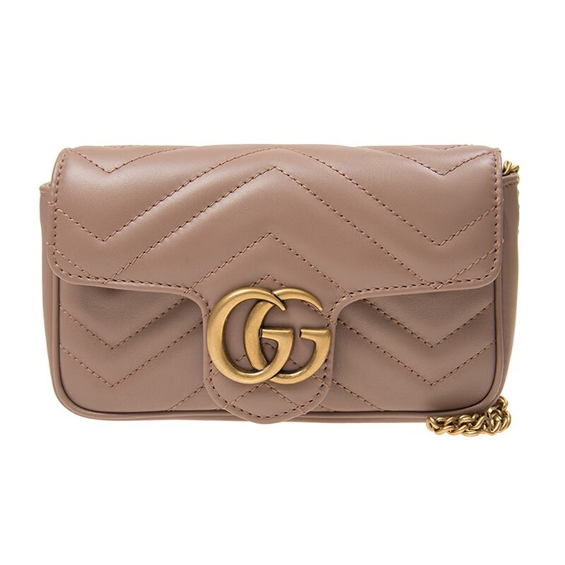 中检鉴定gucci古驰女包marmont系列迷你gg单肩斜跨包链条手包dtdcp