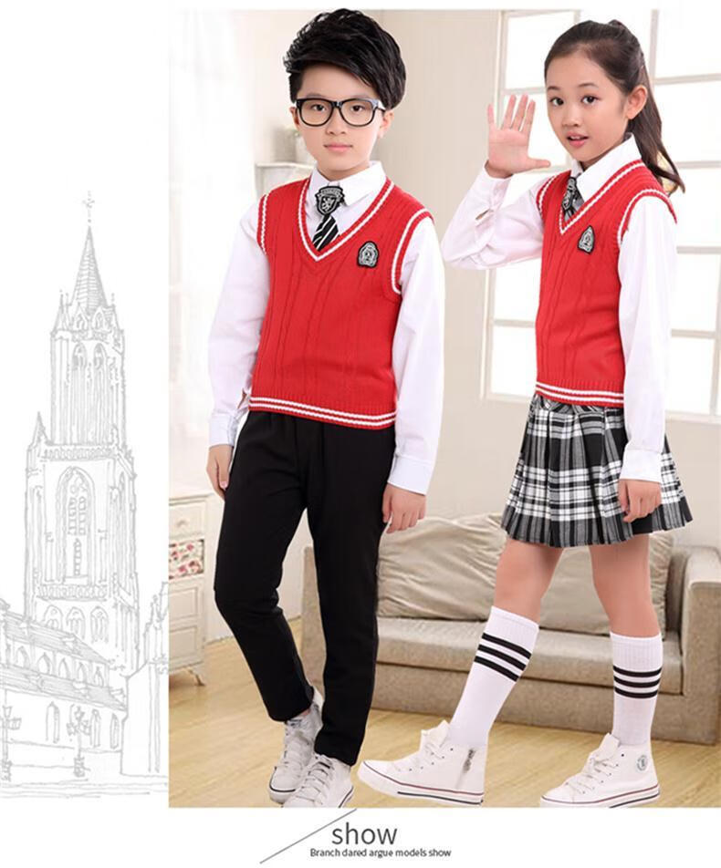 昏昏钟新品英伦国际校服中小学生英伦校服儿童合唱服朗诵演出表演服