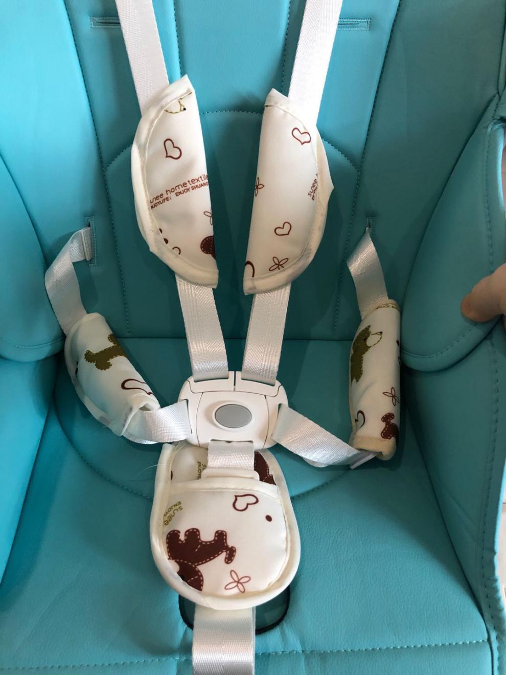 儿童餐椅配件五点式安全带适合aing爱音宝易绑带固定带无异味适合儿童