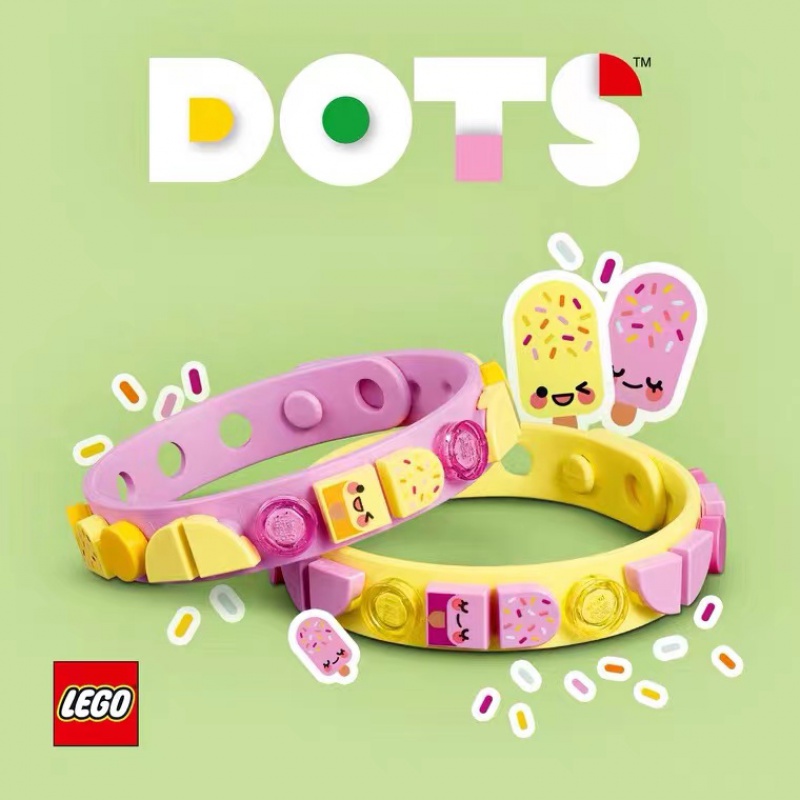 手环lisa同款积木手链手环闺蜜情侣dots41923冰淇淋41910 41909美人鱼