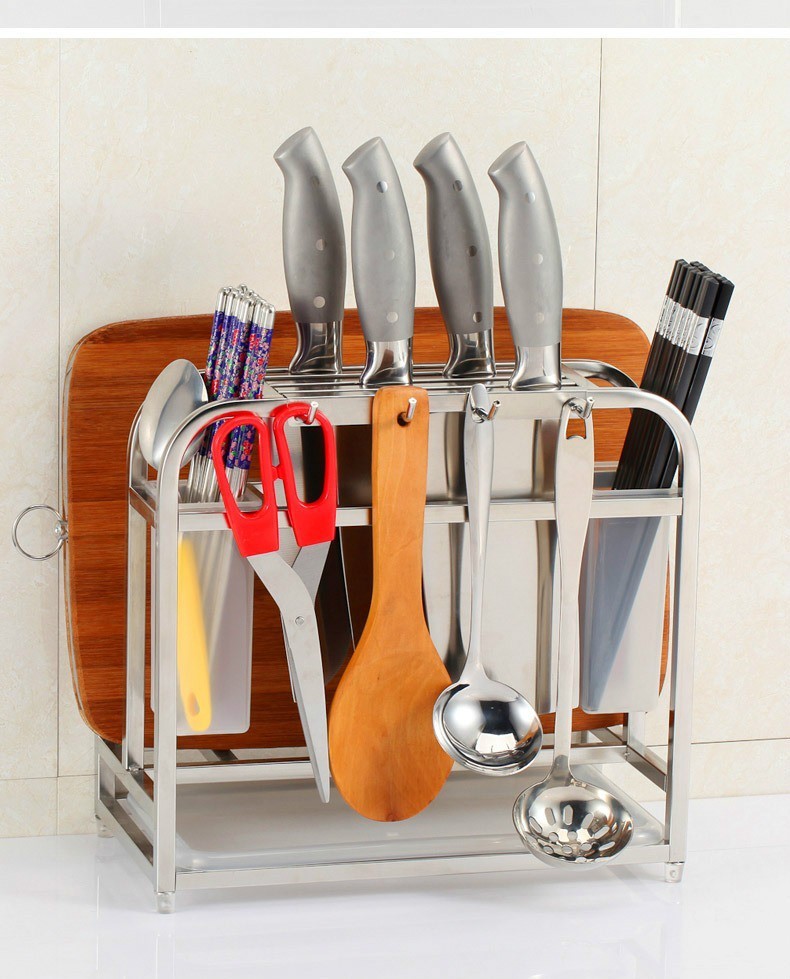 品质好物品牌不锈钢刀架厨房用品砧板菜菜板刀具架子刀座置物架收纳架