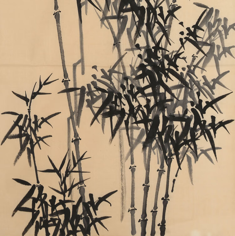 清代郑板桥字画精品三尺写意墨竹国画纯手绘临摹古玩名人书画作品纯