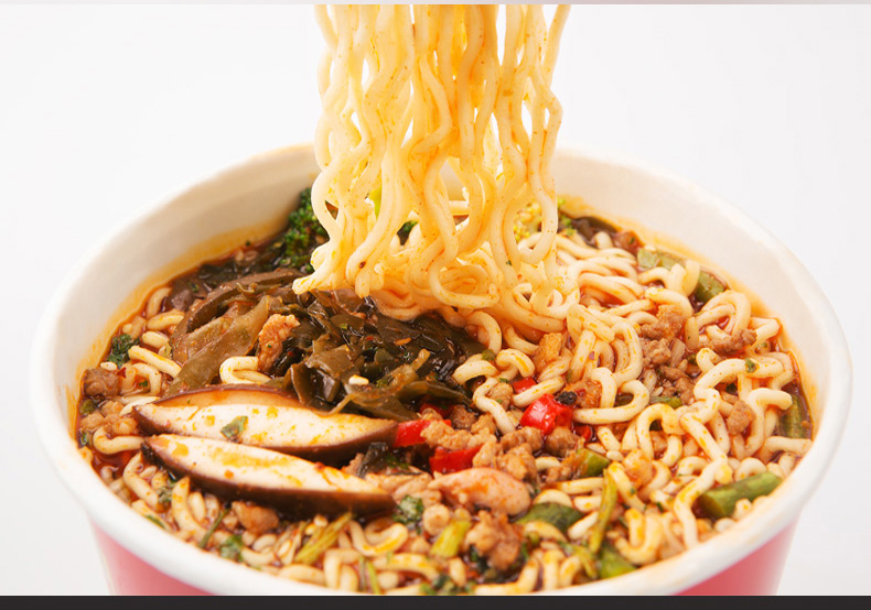 今麦郎麻辣香锅面桶装方便面香锅地道辣面速食泡面五连包24袋整箱装香