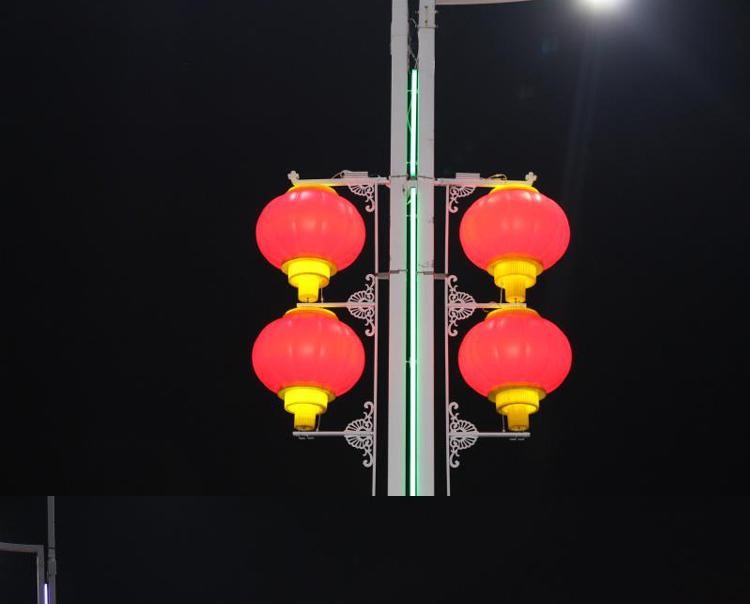 市政道路路灯装饰连串亚克力塑料发光led灯笼电线杆灯笼城市亮化 40