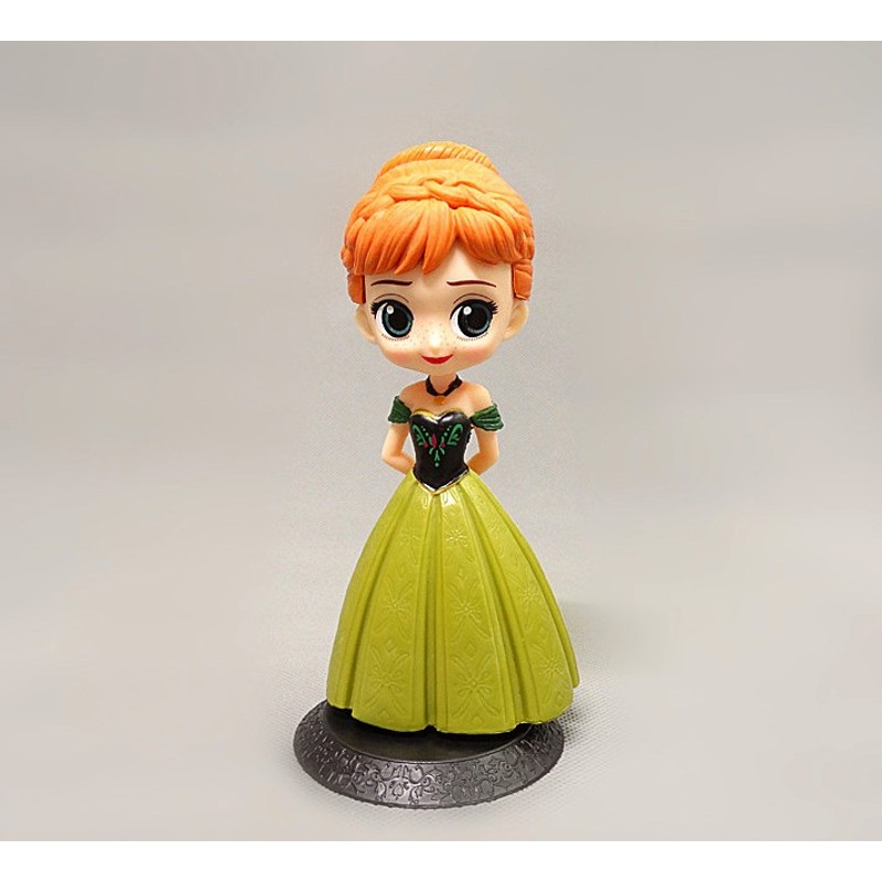 q版公主娃娃艾莎安娜茉莉二代玩偶公仔装饰摆件生日礼物 安娜公主 17