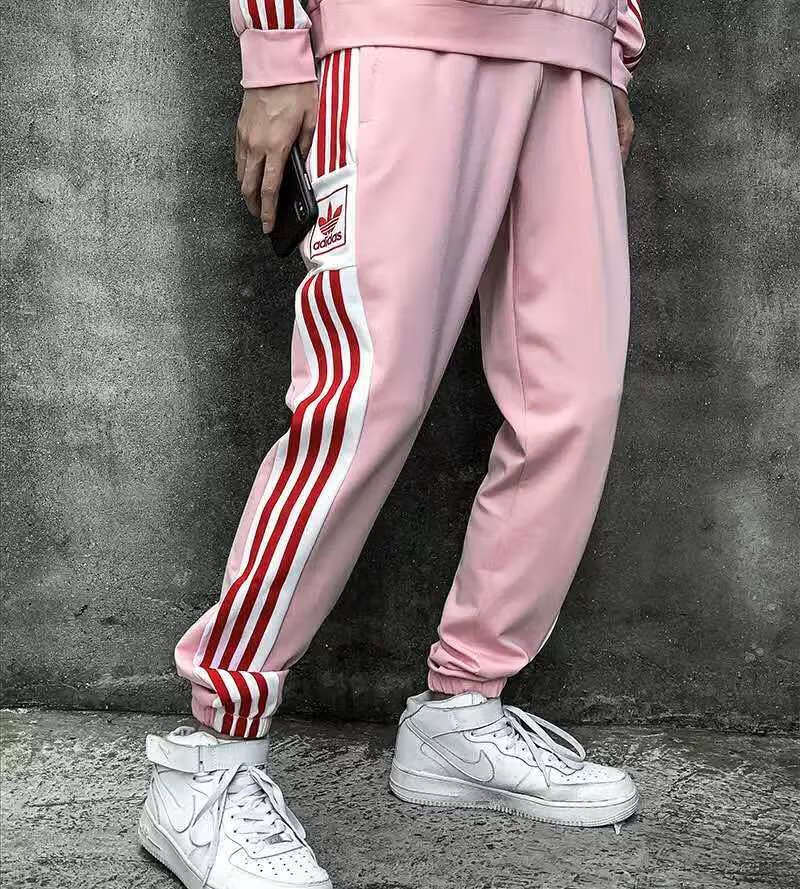 阿迪达斯 (adidas)三叶草运动三条杠休闲裤男女潮流宽松情侣长裤春秋