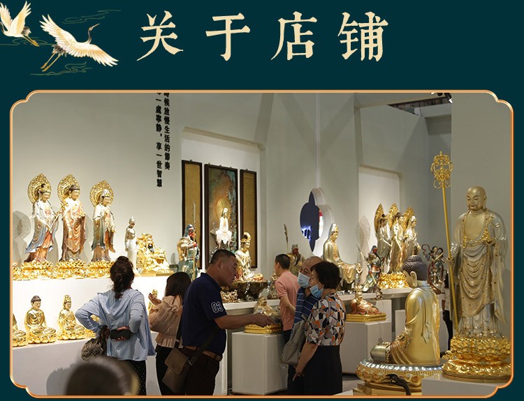 盛凡 西方三圣佛像全铜贴金观音佛像阿弥陀佛像大势至菩萨摆件家居