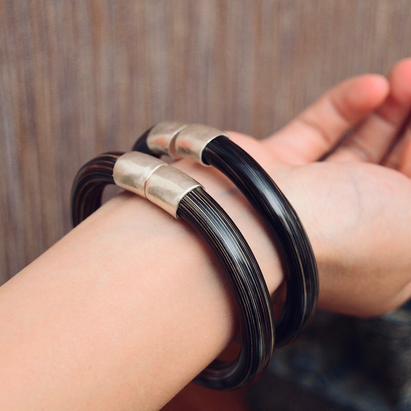 顶妃原创设计金丝藤西藏鸡血藤手镯植物手环手工男女时尚情侣款网体重