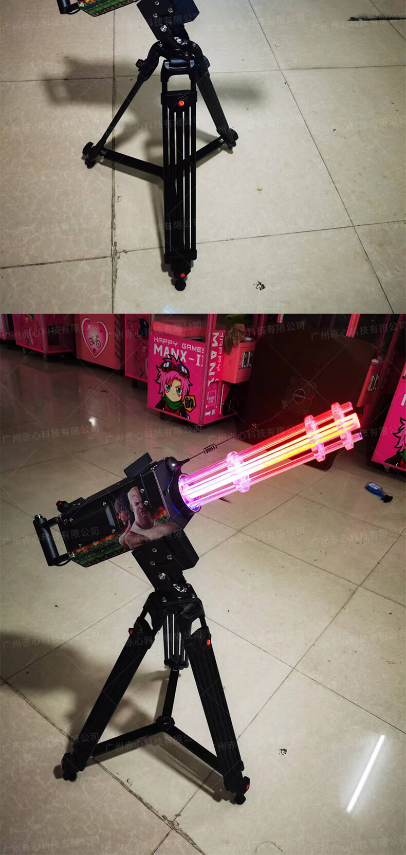 射击体感游戏机 广场ar加特林游戏机射击枪摆地摊抖音同款夜市神器
