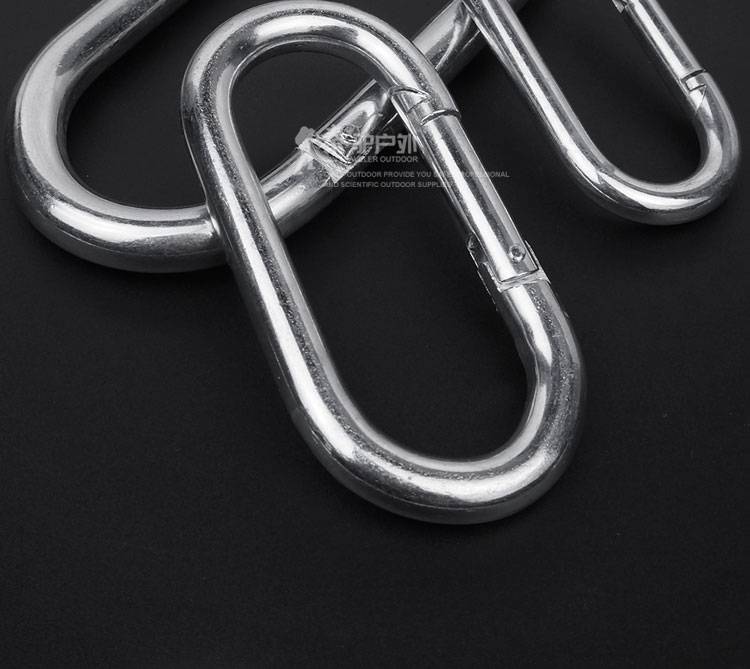 安全扣挂钩安全扣户外登山扣铁镀锌跑道u形快挂连接环安全保险扣超