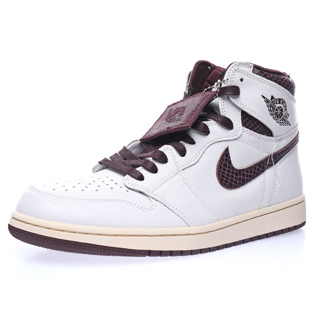 【官方旗舰】aj1retro high og "white sail/maroon"经典复古高帮球鞋
