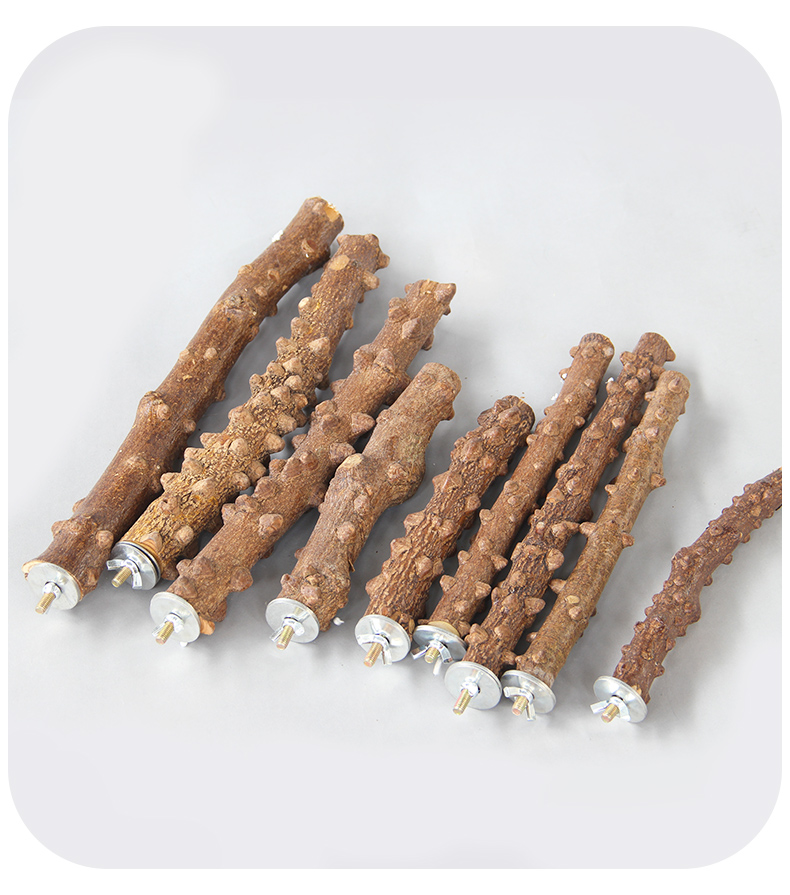 宠儿新家花椒树杈鸟站棍天然野生花椒木磨爪棒栖杠鹦鹉鸟站杆树杈小号