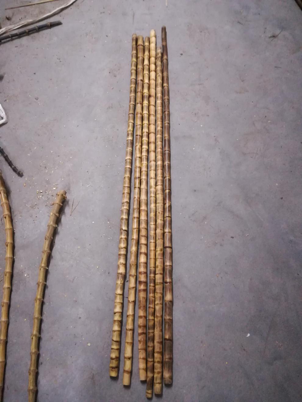 龙血金丝竹手把件手串实心金丝楠竹龙血竹成品去皮调直棕竹打磨手串