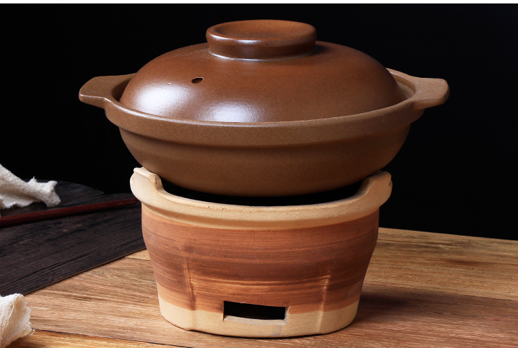 打边炉野外 平定砂锅野外烧烤港式打边炉商用火锅木炭烤肉炉泥炉煲仔