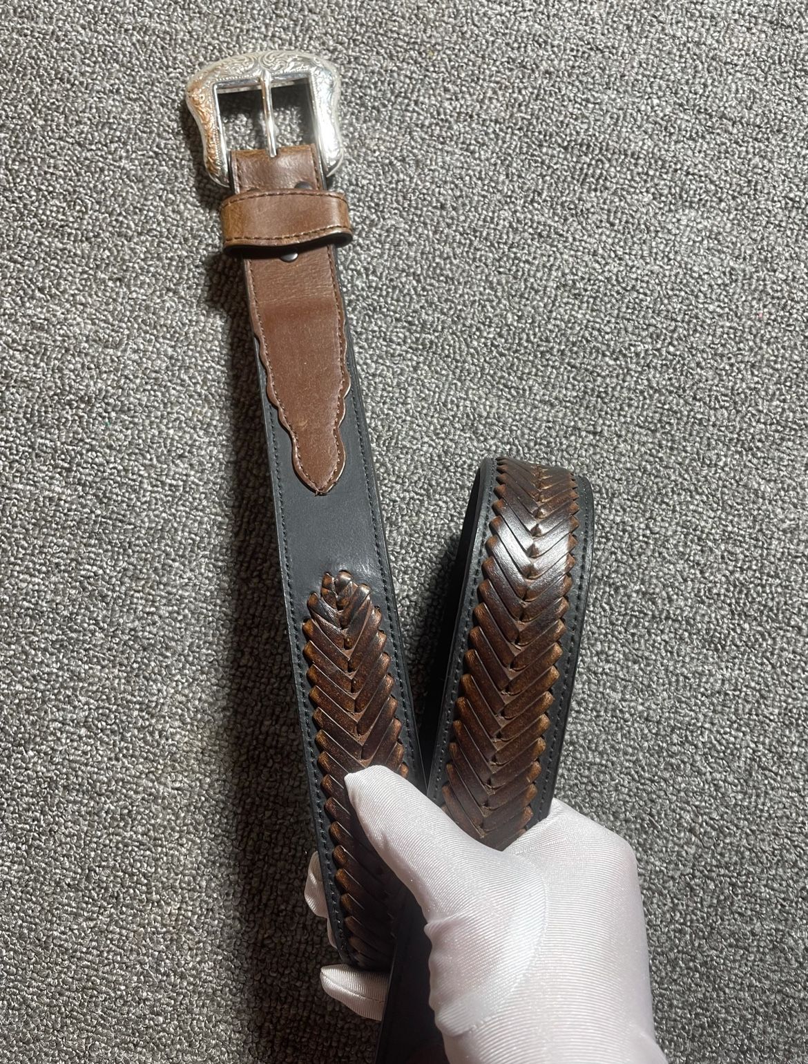 美国nocona品牌西部牛仔全牛皮腰带户外野骑骑马马术服装配饰装备款式