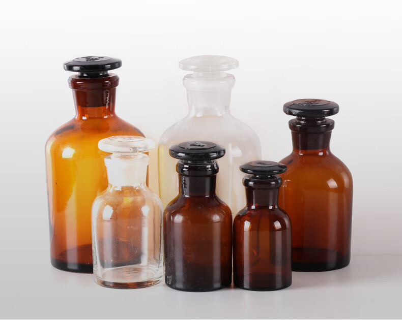 白小口标本瓶30/60/125/250/500/1000/2500/50 透明小口瓶30ml【图片