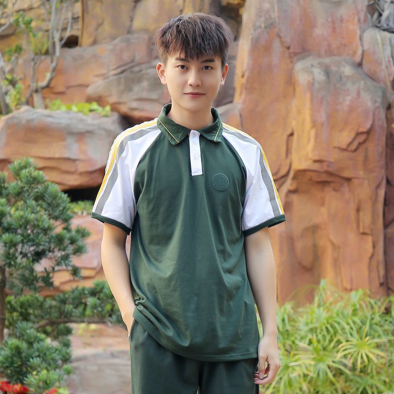 深圳初中生校服 中学统一校服春夏季秋冬虎门中学高中套装定制 短t