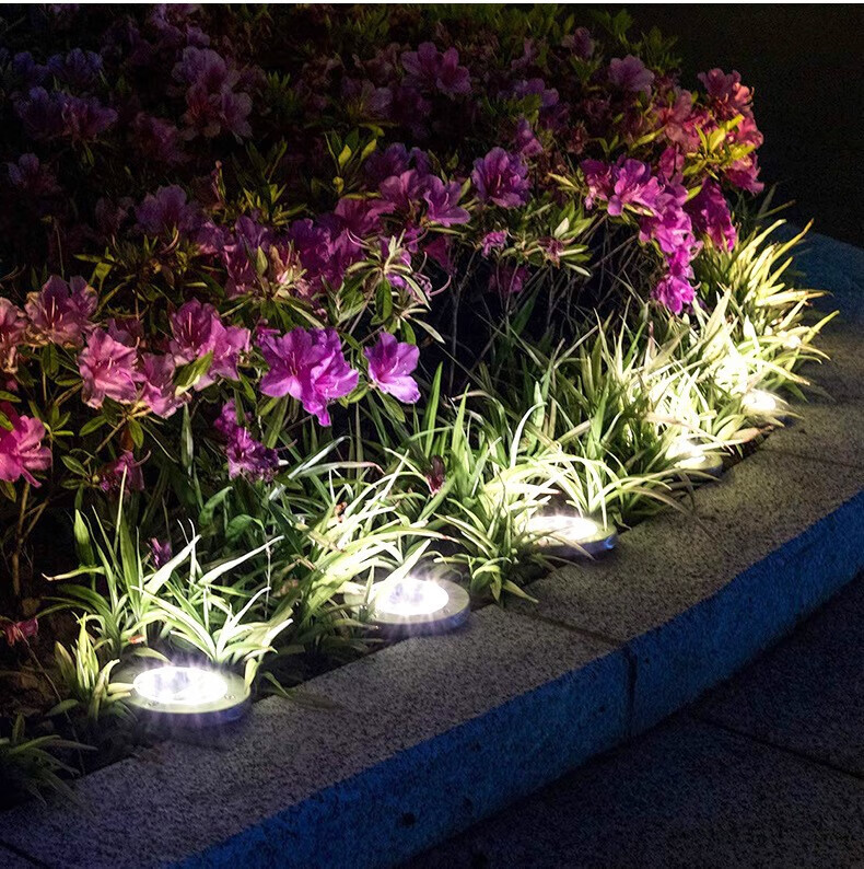 户外太阳能地埋灯16led草坪灯不锈钢装饰庭院灯氛围灯加工定制 升级款