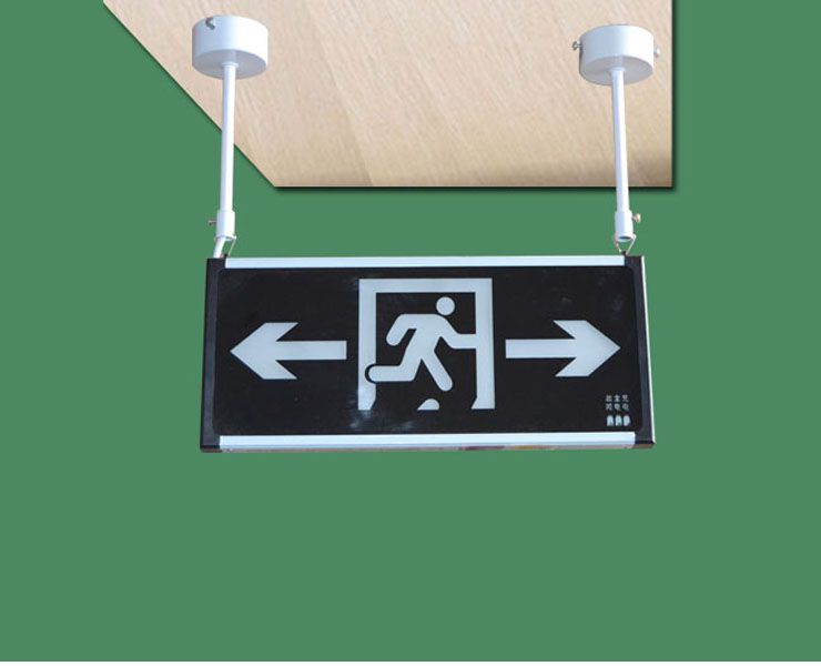 适用于安全出口吊杆悬挂式疏散指示灯标志灯吊装消防应急灯指示牌吊挂