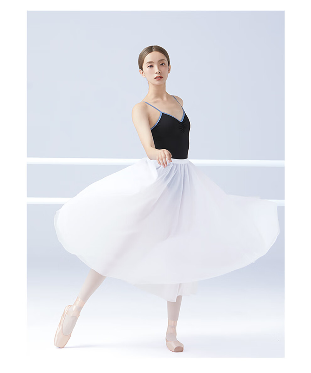 成人夏季舞蹈服吊带连体服蕾丝拼接高跨芭蕾舞练功服形体服体操服