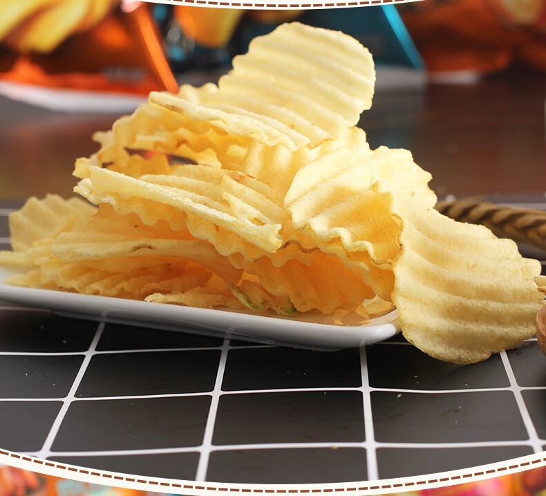 好丽友(orion) 好丽友好友趣大凹凸薯片45g*6袋整箱大包女生零食泡菜