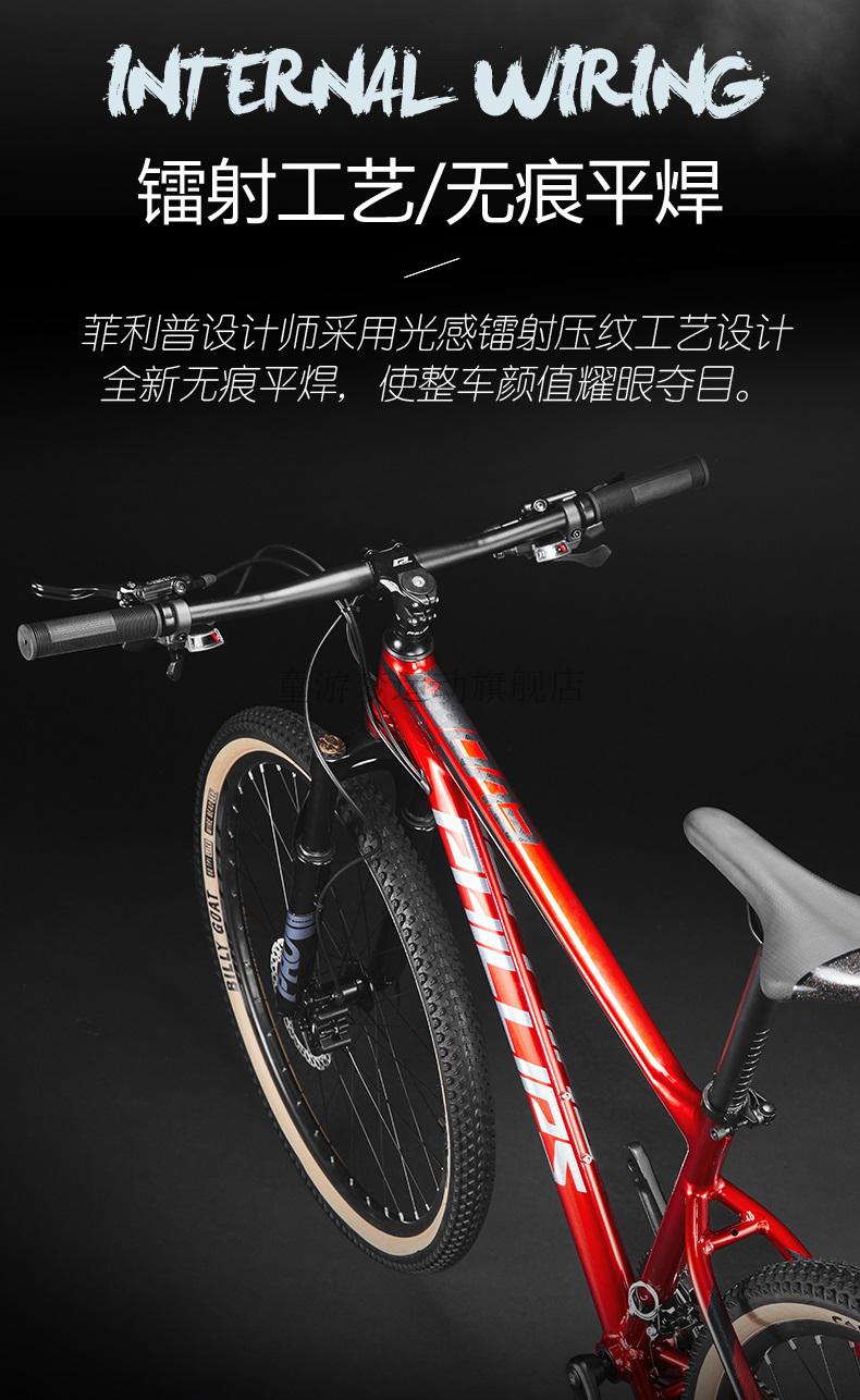【原装进口】美国闪电高端旗舰菲利普山地车自行车成人单车男女油碟刹