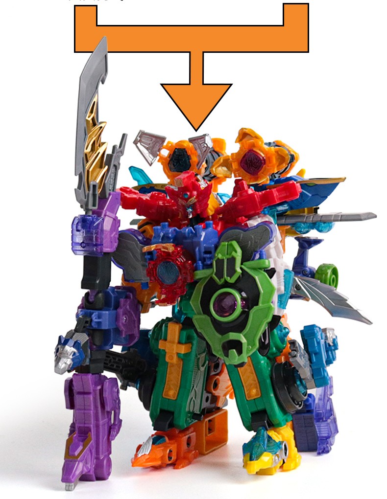 巨神战击队超救分队冲锋战击王爆裂旋天变形机器人豪华版合体玩具三代