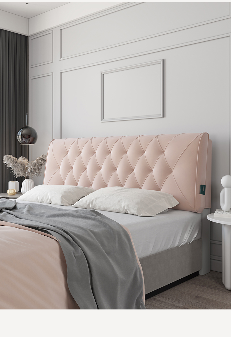 床头靠垫床头软包靠背枕改造床靠垫大靠垫床上靠枕可拆洗蓝灰色默认有