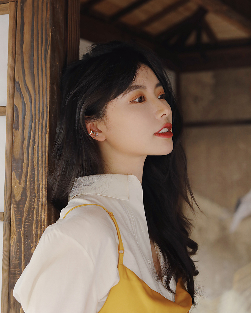 珍珠少女耳骨夹 鱼尾珍珠气质耳钉耳环女气质网红无耳洞耳夹简约耳饰