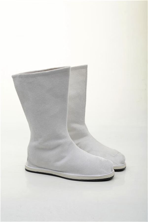 古代布靴男古装汉服靴子男汉服靴古风靴武侠翘头中国风官靴演出女靴子