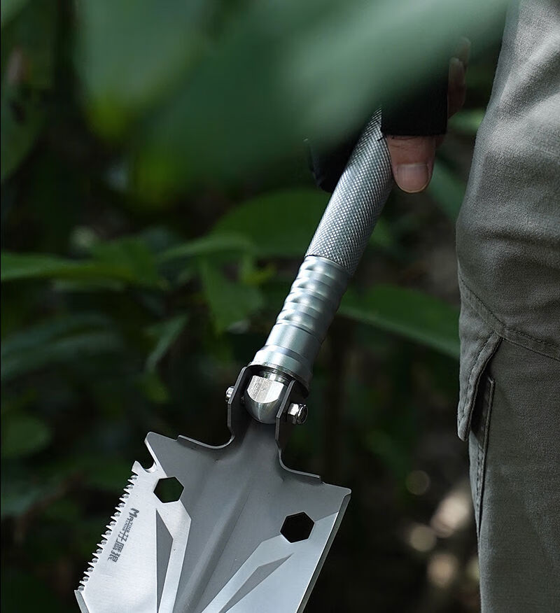 户外多功能工兵铲军版原品军工铲高锰钢兵工铲挖土铁锹锄头铁铲子银鹰