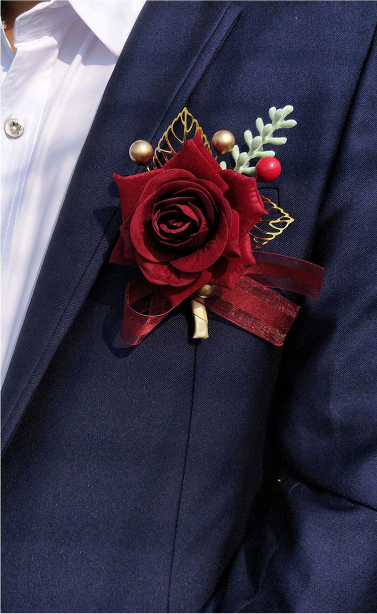 仿真结婚胸花欧式伴娘高档婚礼新郎新娘韩式伴郎迎宾嘉宾森系襟花