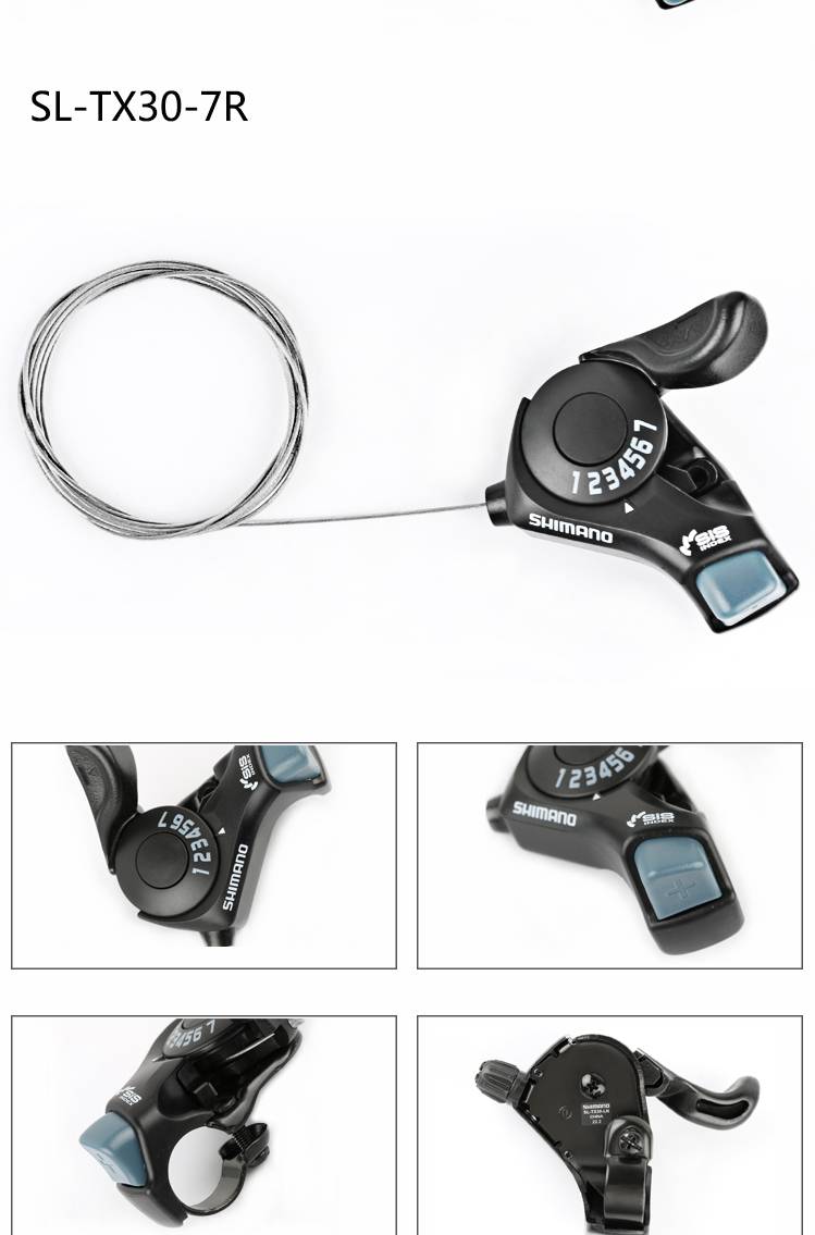 禧玛诺变速器指拨指拨山地自行车671821速变速器折叠车后拨调速器tx30