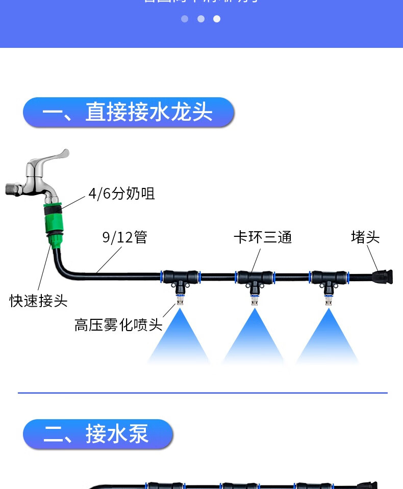 按压喷雾喷头组装图图片