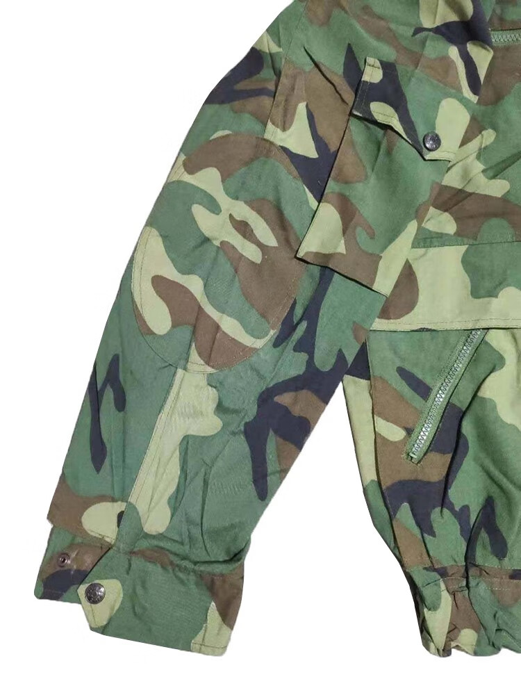 同款老式退役87夏迷彩服大花网格斜插口袋带后兜带屁兜工作服劳保收藏