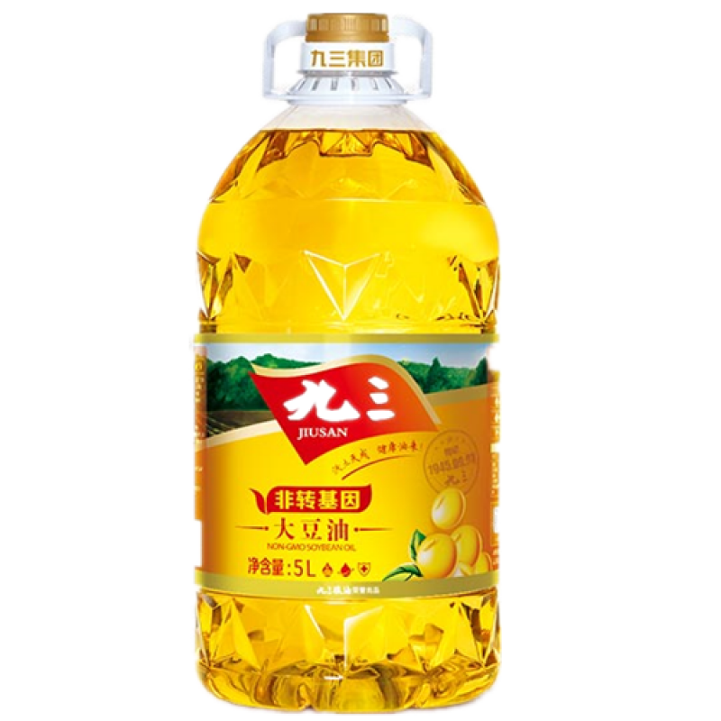 哈尔滨九三大豆油5l色拉油健康营养家用植物黄豆食用油 九三豆油