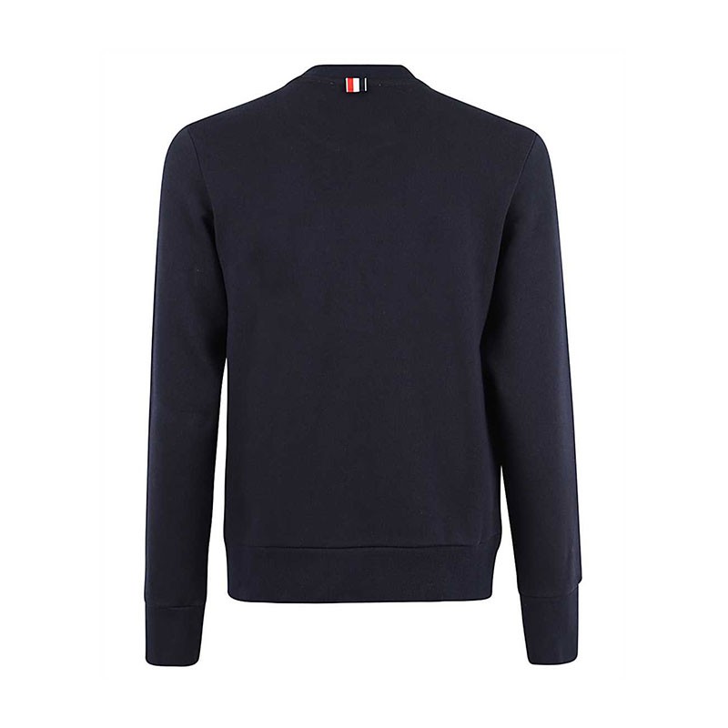 汤姆·布朗 thom browne 男士深蓝色棉质圆领套头卫衣 mjt234a 03377