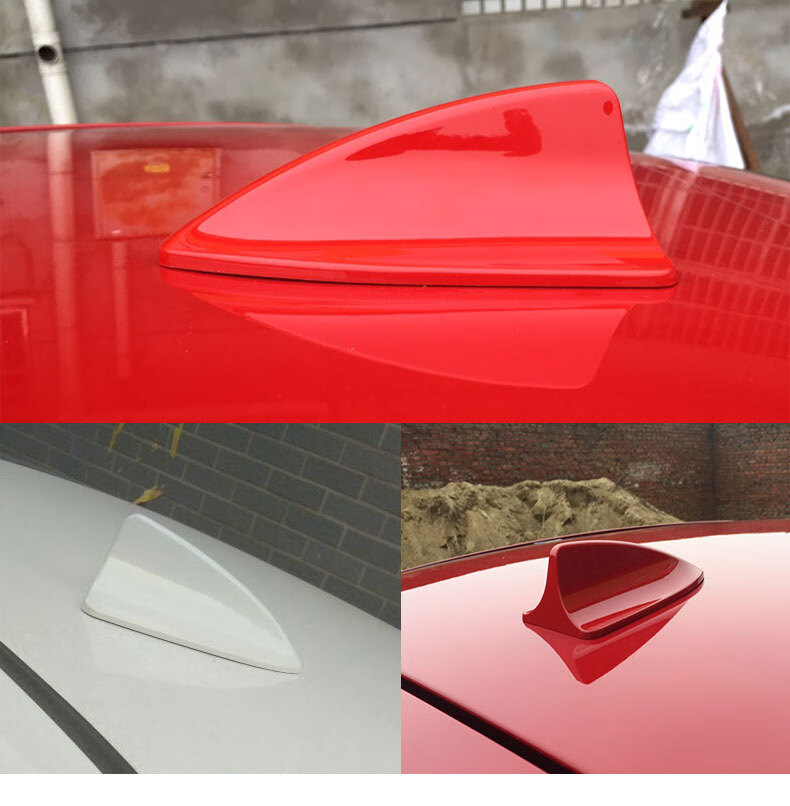 别克新君越新君威凯越新英朗汽车鲨鱼鳍天线车顶尾翼装饰改装 象牙白