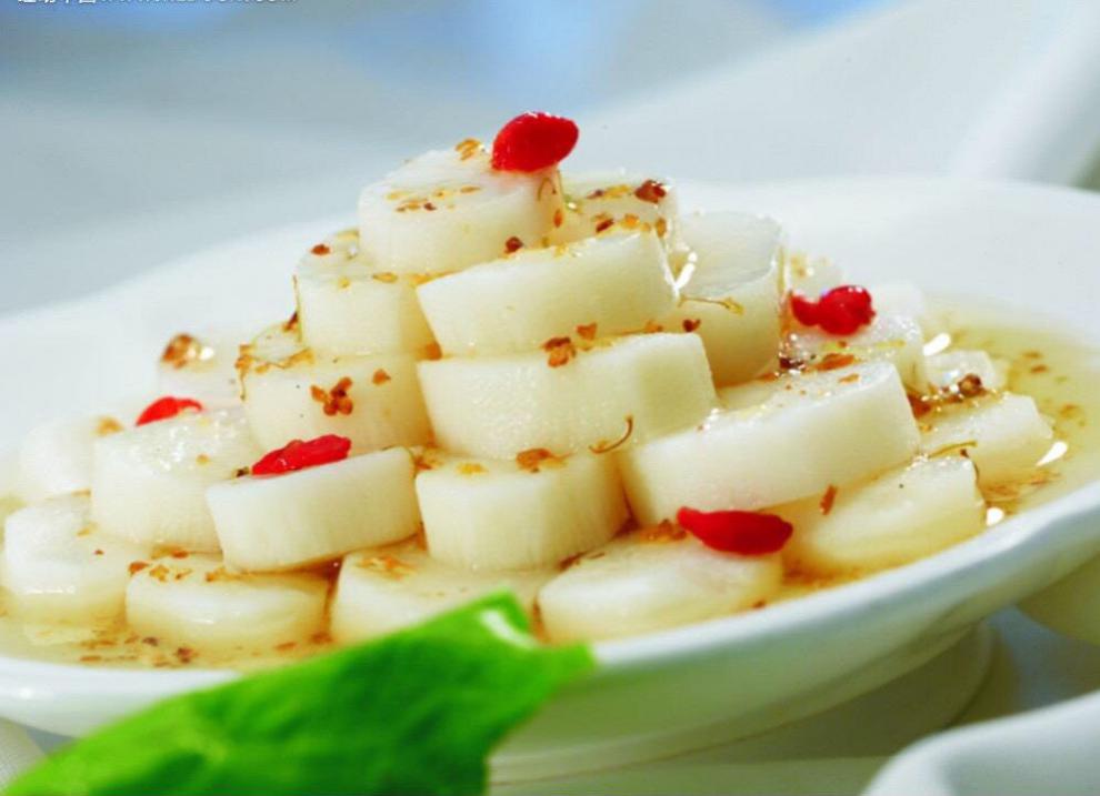 森之味桂花山药荸荠凉菜即食素菜酒店餐馆半成品食材 桂花山药300g*3