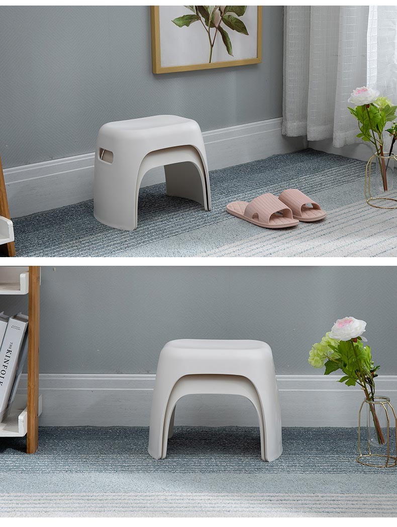 直播全友家居pp塑料凳换鞋凳便携式小凳子小坐凳1对塑料凳