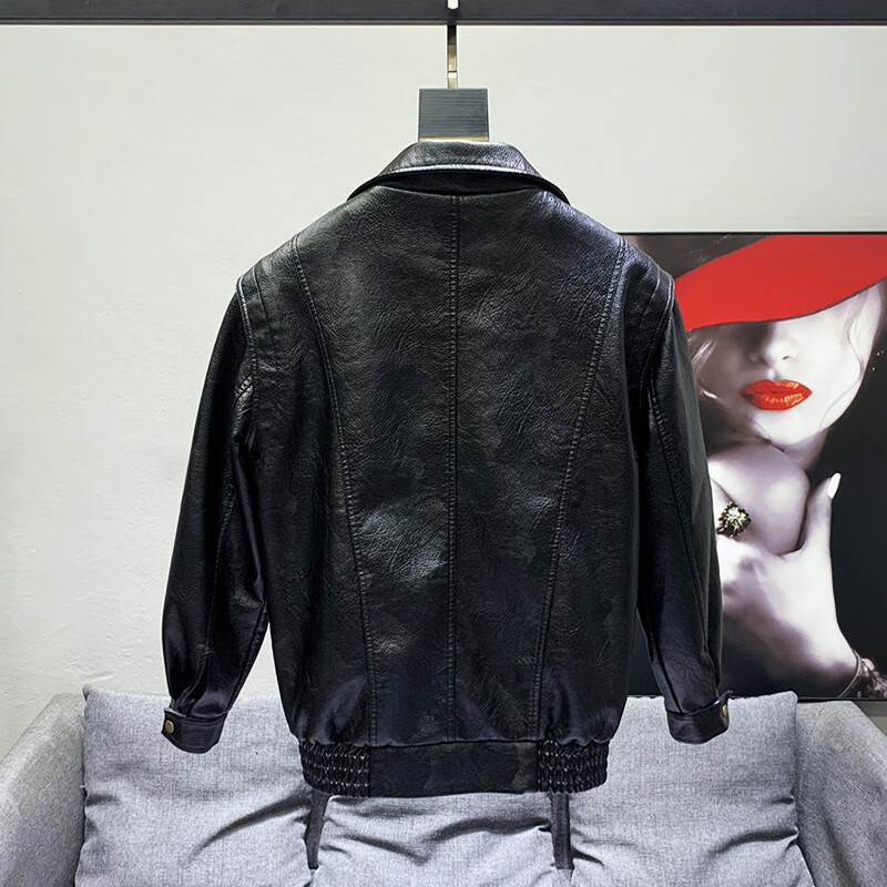 动感北面(dynamic north)秋冬机车服仿皮皮衣男宽松潮韩版潮流帅气