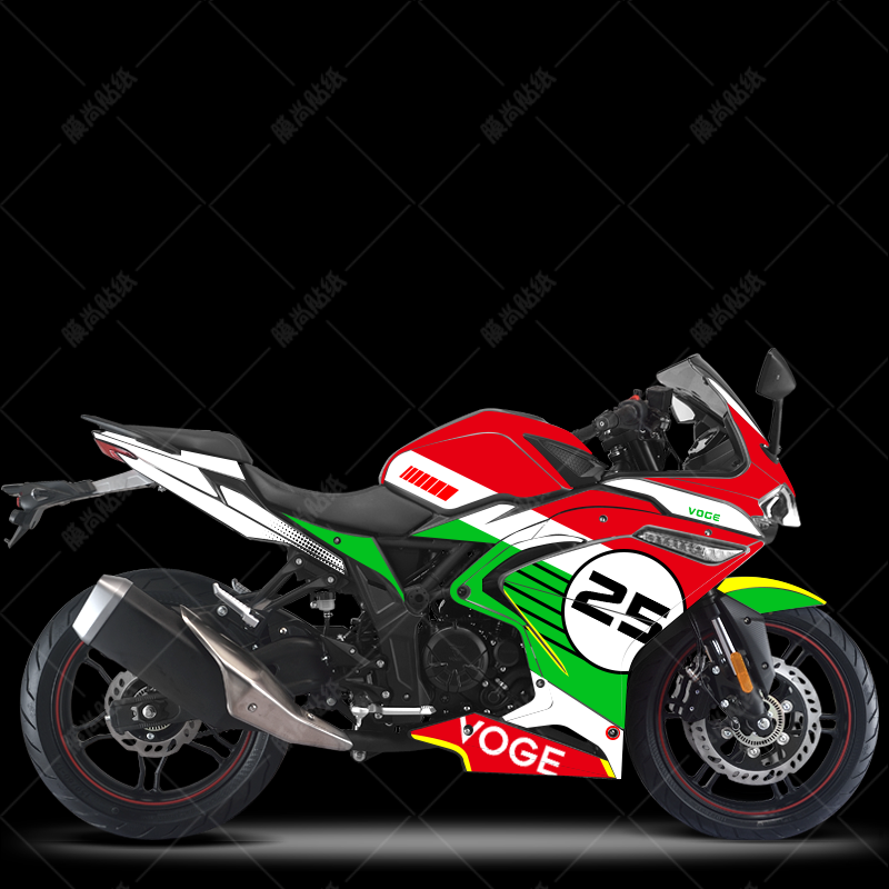 隆鑫无极300rr贴纸改装摩托车贴画装饰版画贴花diy防水贴膜 明黄色