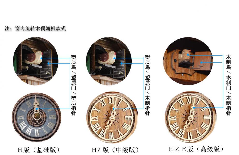 黑森林咕咕钟新款德国黑森林小火车engstler咕咕钟布谷鸟钟石英挂钟