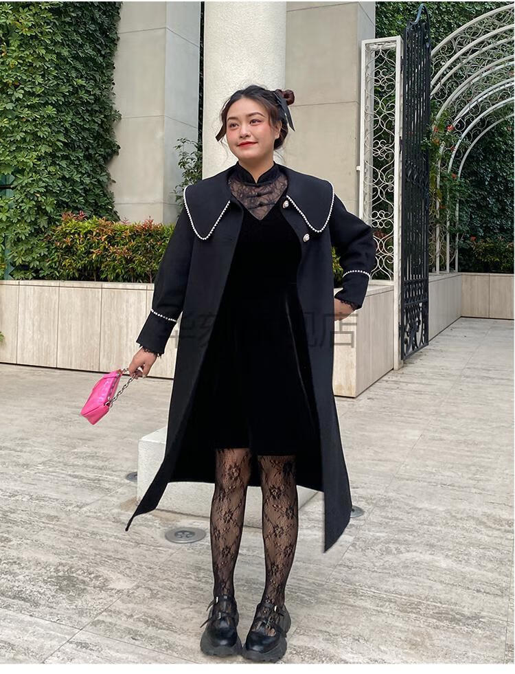 津谨岸 300斤加肥加大码丝袜蕾丝提花风网袜连脚胖mm240性感欧美女装